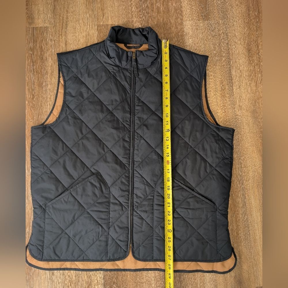 J. Crew Quilted Navy Walker Puffer Vest Size XL - Picture 8 of 10